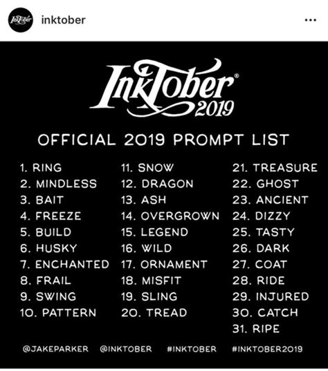 INKTOBER 2019 .